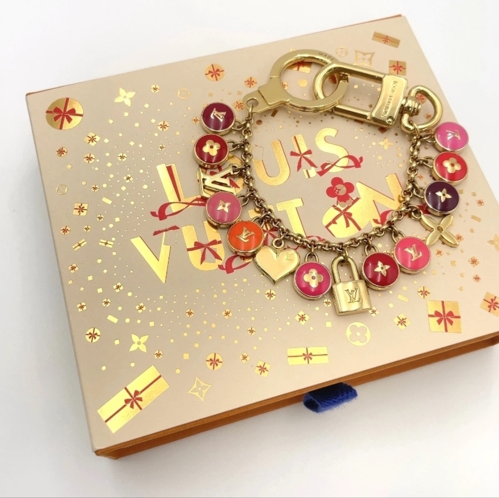 Auth Louis Vuitton M65911 Porte Crecienne Bastille GD Key Chain W/Box - Picture 3 of 14